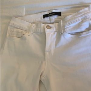 J brand white denim jeans